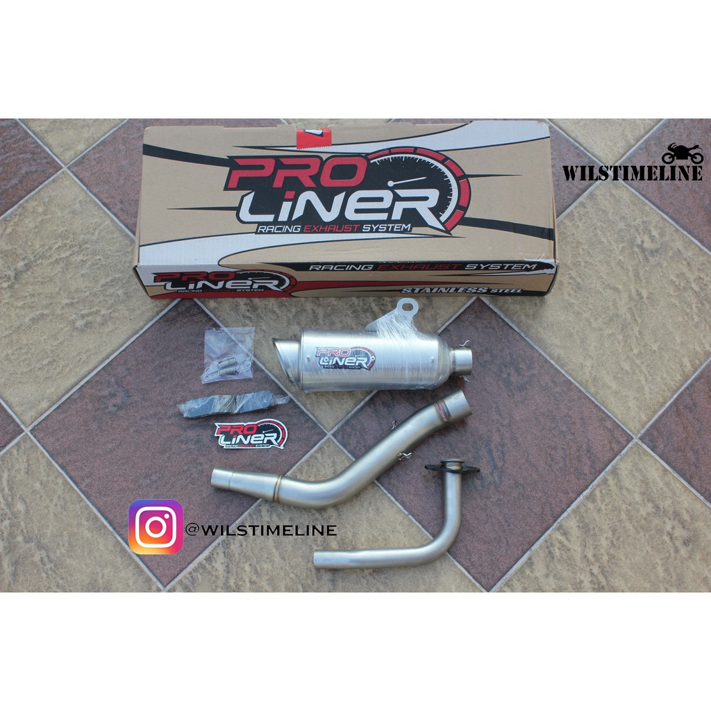 Knalpot PROLINER TR-1R Short untuk Honda Vario 125 / Vario 150