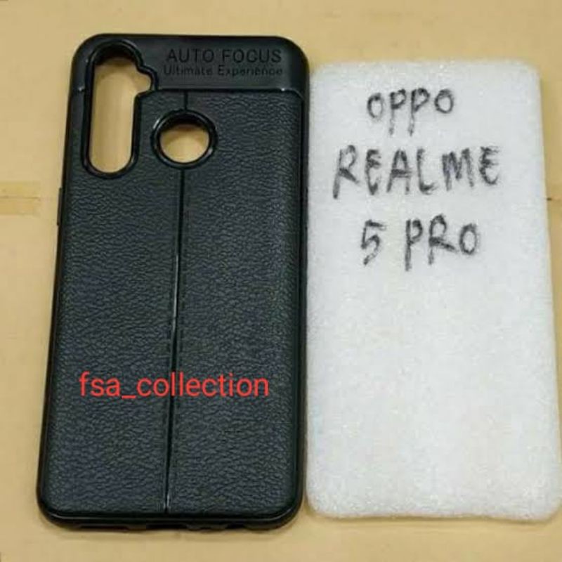 Softcase Realme 5pro Autofocus Leather Case Ultimatte Premium Quality