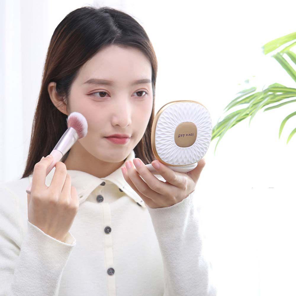 Augustina Cermin Rias Mini Wanita Portable Hand Mirror Cermin Rias Mahasiswa Dua Sisi Compact Mirror