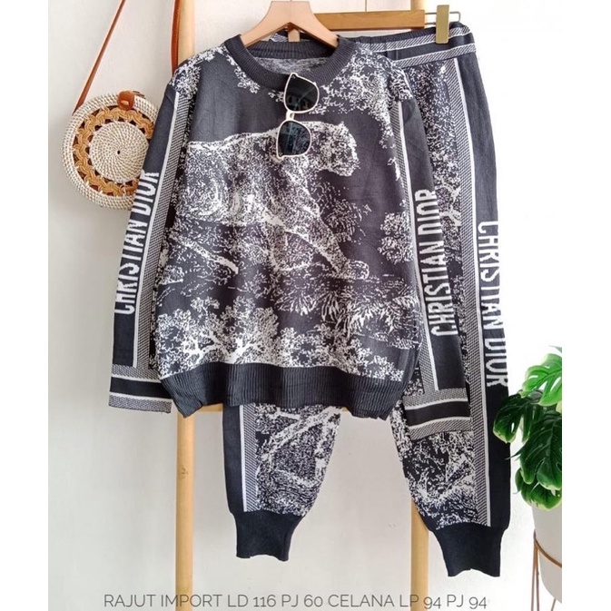 ( TERMURAH ) SET CELANA RAJUT IMPORT CANTIK