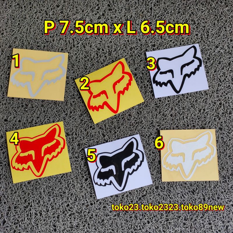 stiker motor keren stiker cutting fox