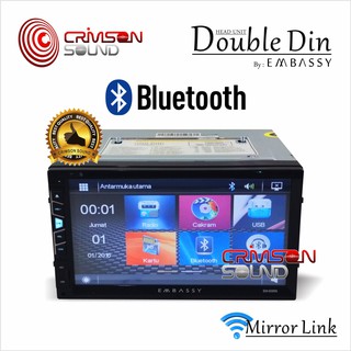 TAPE MOBIL HEAD UNIT DOUBLE DIN Embassy EM-6988 MIRRORLINK