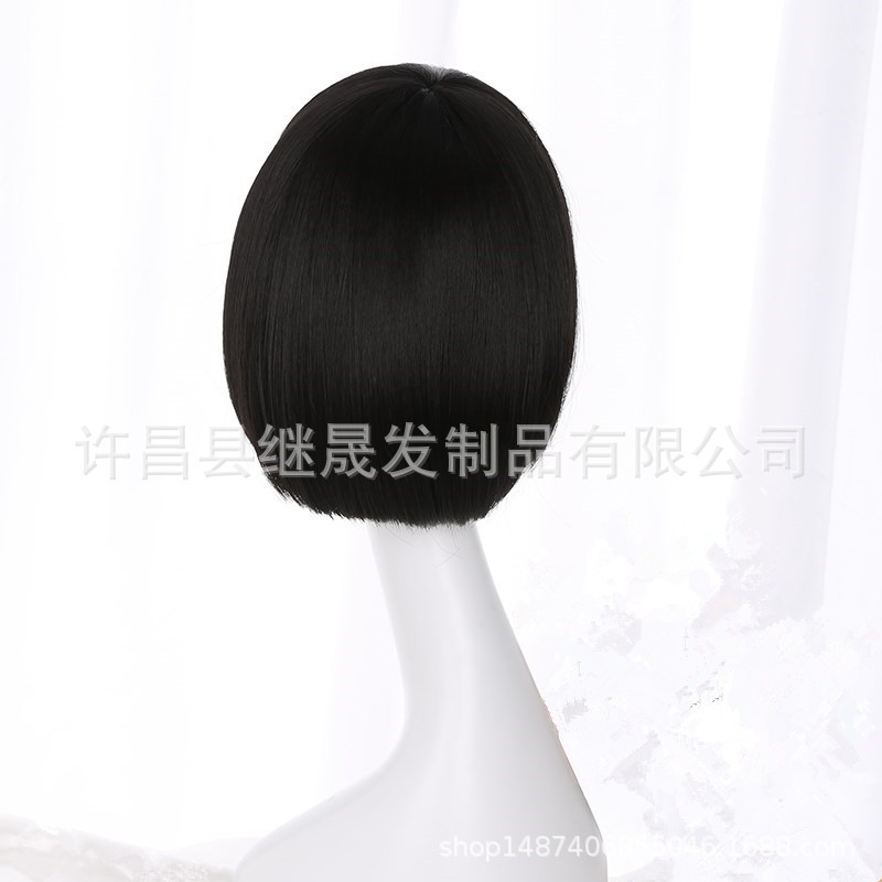 WDA-13 wig rambut palsu pendek bob daily natural wanita hitam dark brown cokelat