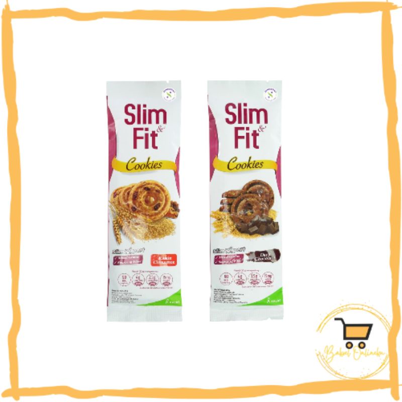 

Slim & Fit Cookies Snack Diet Low Calori - Netto 22gr