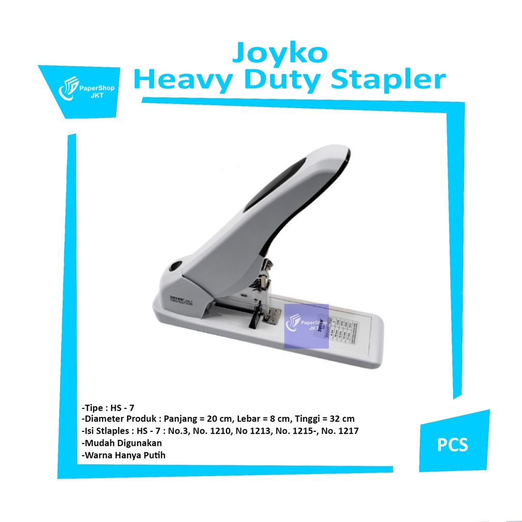 

JOYKO - Heavy Duty Stapler HS - 7 Cekrekan Besar HS - 7 - Pcs