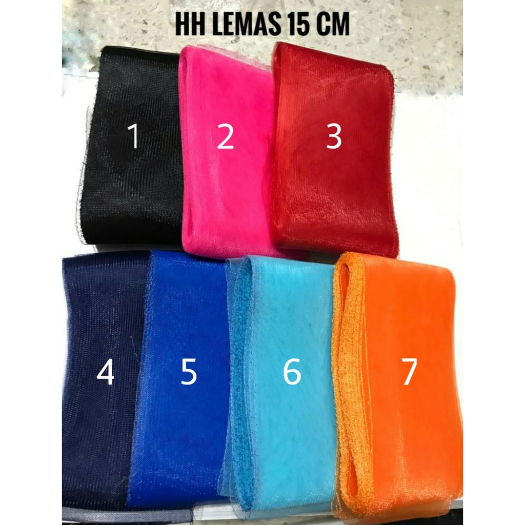 10 Yard &amp; 25 YARD - 15 CM PITA HARDNET HALUS | JALA LEMAS | HORSEHAIR