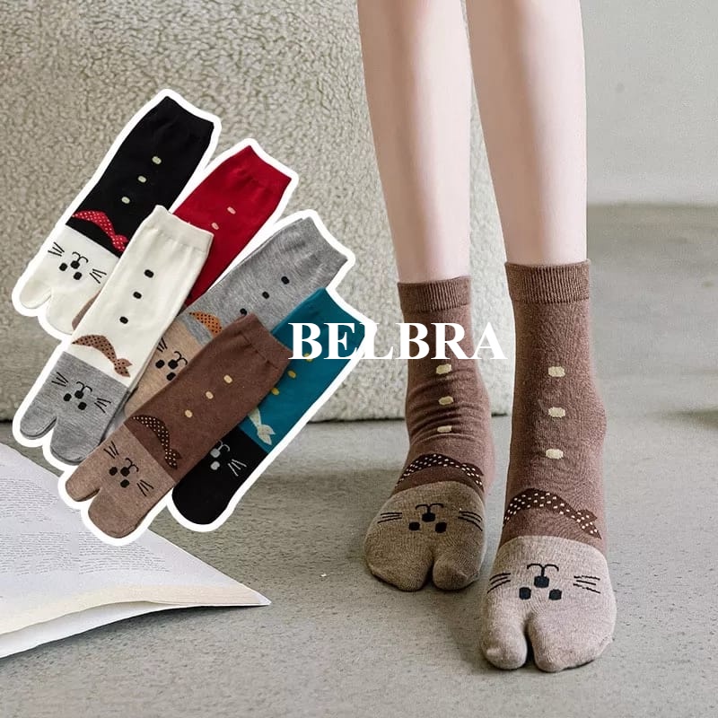 Kaos Kaki Jempol Lucu Motif Kucing/ Kaos Kaki Model Korea / Kaos Kaki Citayem Fashion Week / Kaos Kaki Wanita Jempol Import Premium Kaos Kaki Motif Kucing Lucu Premium