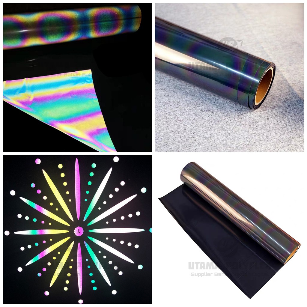 

Polyflex Reflective Rainbow Lebar 60 cm Premium Quality / Poliflex Reflektif