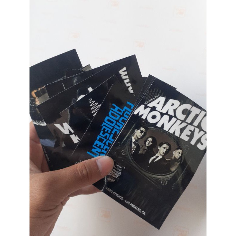 STICKER PACK ARCTIC MONKEYS STICKER BAND STICKER TUMBLR STICKER LAPTOP STIKER PACK ARCTIC MONKEY