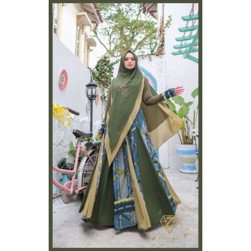 Haziqa  Ori Humaira syari series( ijo army)