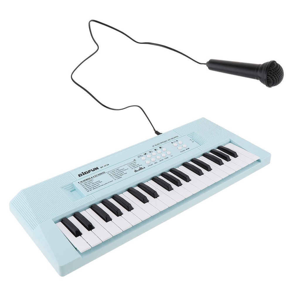 Keyboard Piano Digital Elektronik 2 Warna Dengan Mikrofon Untuk Hadiah Anak