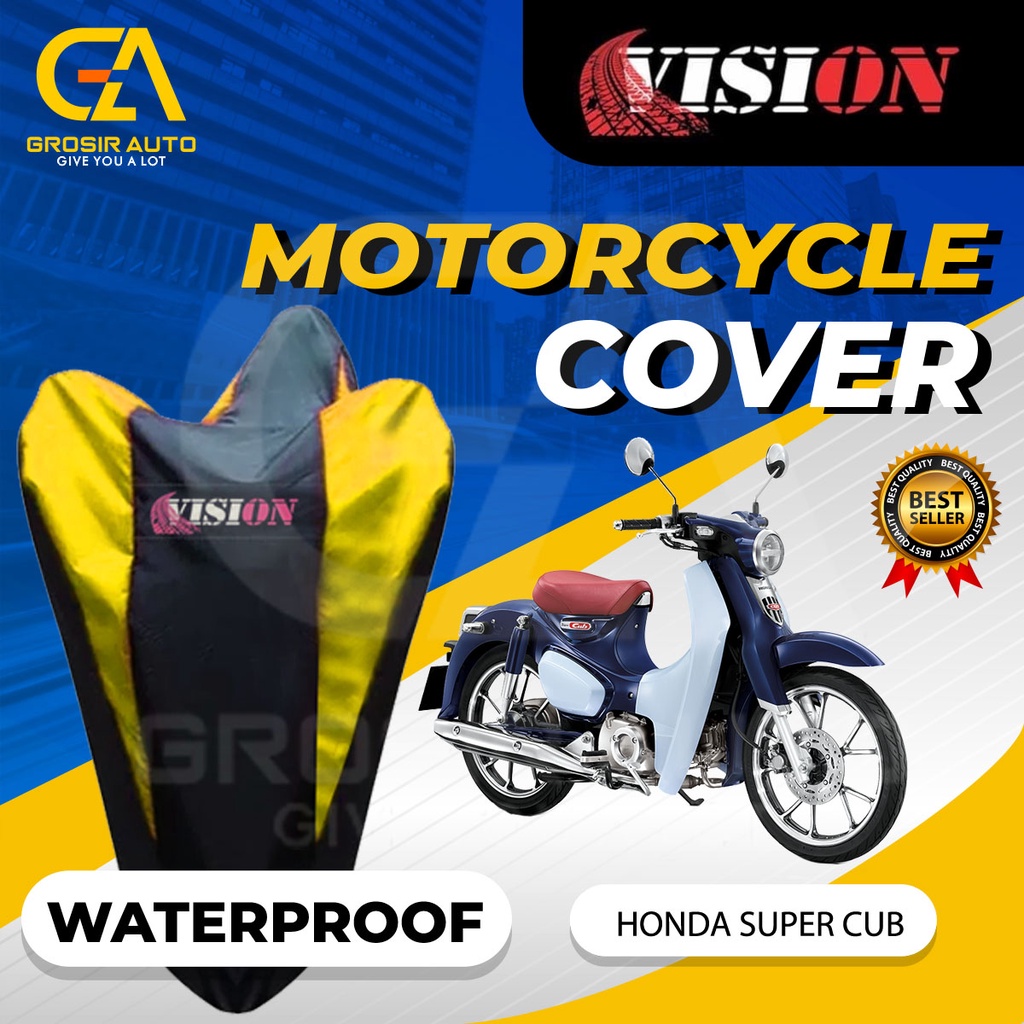 Sarung Motor SUPER CUB Antiair Vision / Cover Selimut Penutup Sarung Mantel Motor Vision