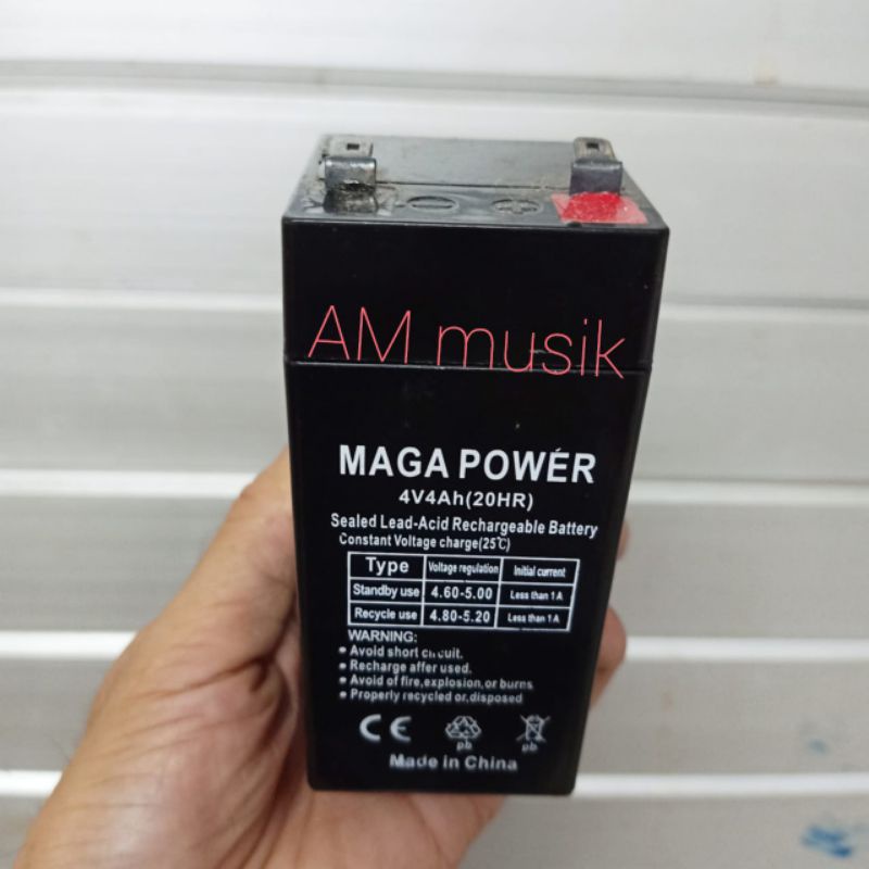 AKI BATERAI KERING MAGA POWER 4V 4AH (20HR) BATTERY AKI