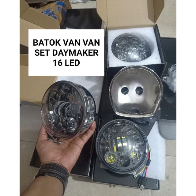 BATOK LAMPU VAN VAN SET DAYMAKER 16 LED LAMPU DAYMAKER HEAD LAMP DAYMAKER 16 LED SET BATOK VAN VAN C