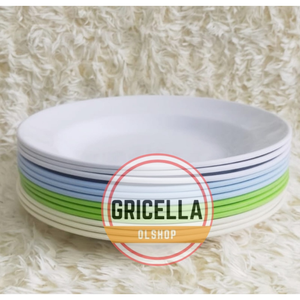 6 PCS PIRING MAKAN MELAMIN ASLI SINGA SINGI ORI BAHAN MELAMIN ASLI 9 INCH TERLARIS-3