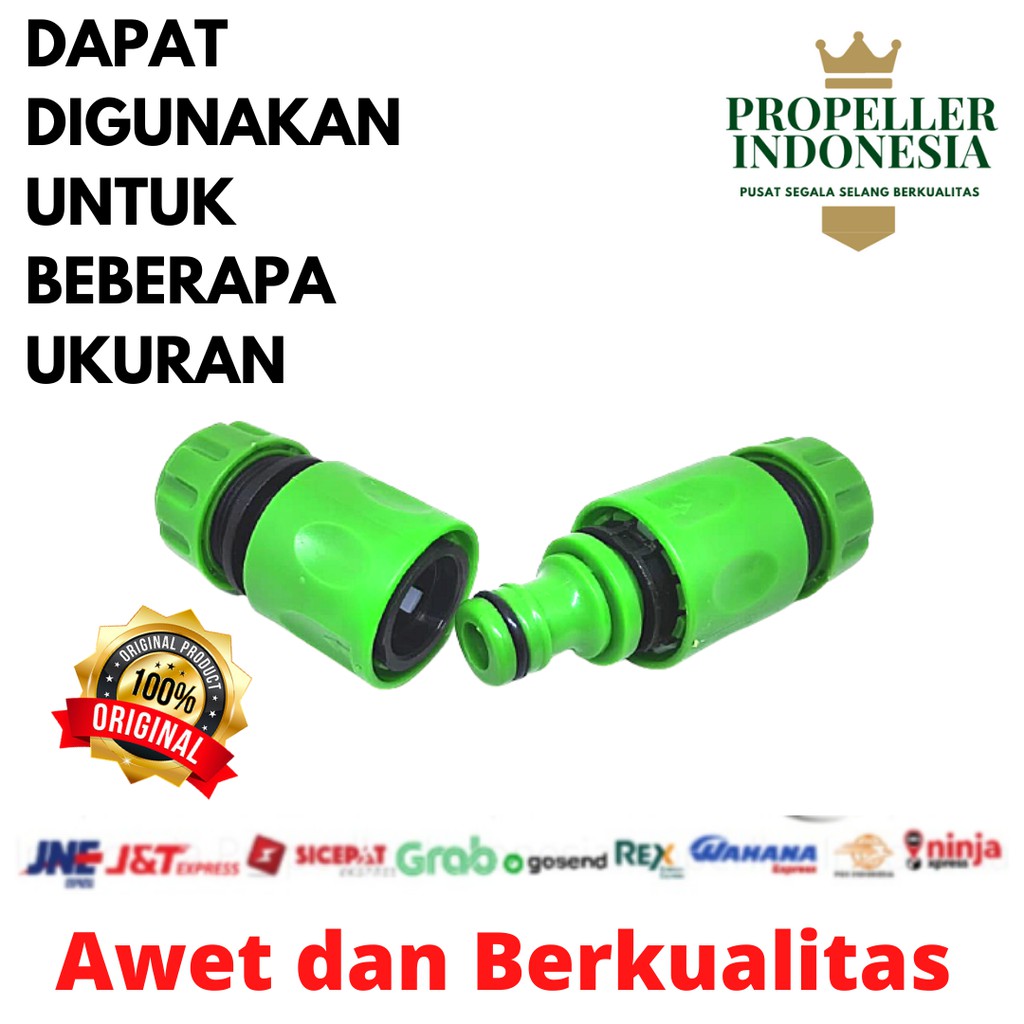 Sambungan Selang Air Pakey Quick Connector Selang Konektor Lurus 1/2inch dan 5/8inch