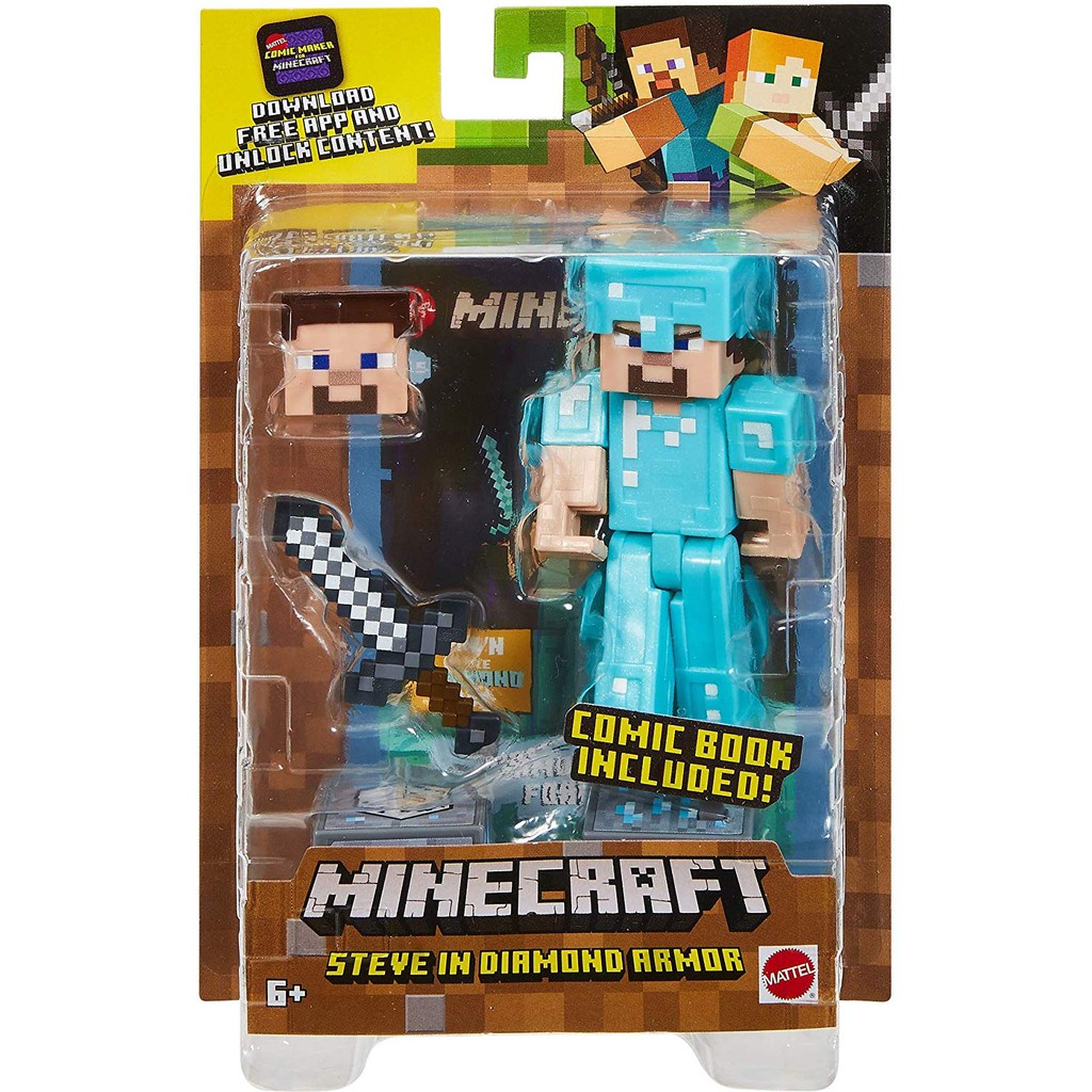 Minecraft Comic Maker - Steve in Diamond Armor