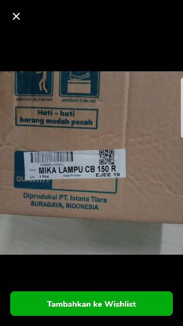 mika lampu depan CB 150 R