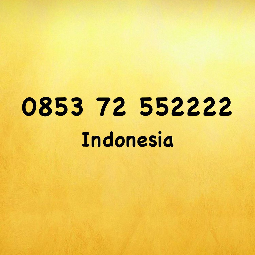 Nomor Cantik Kartu AS Triple AA - 0853 72 552222 - 0853 7255 2222