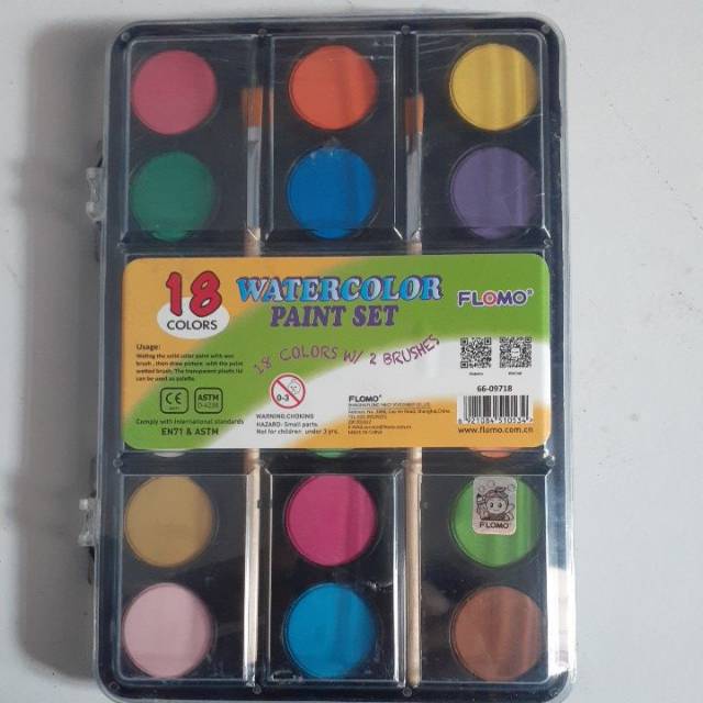 

FLOMO 18 WATER COLOR PAINT SET