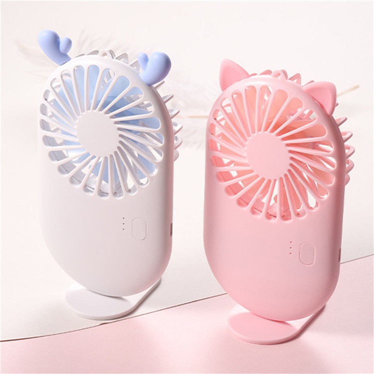 ( COD ) Kipas Mini Angin Portable USB Fan 3-Speed Adjustable Handheld untuk Ruang Kantor Perjalanan Rumah Tangga