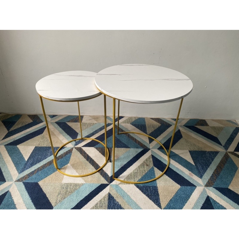 Meja minimalis meja ruang tamu motif marble