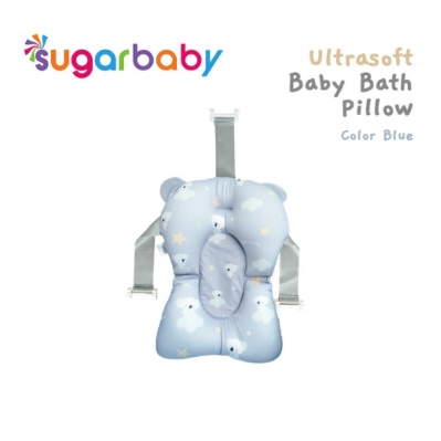 Sugar Baby Bak Mandi Bayi Foldable Baby Bathtub dengan Sensor Panas / Bantal Mandi Bayi peralatan mandi tempat mandi bayi Babu Bath Premium Gift