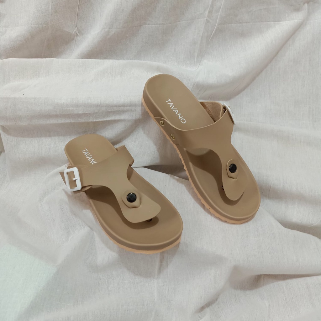 Sendal Jepit Wanita Casual Trendi Sendal Birken Wanita Kekinian Slip On - Nesanh Zaskia