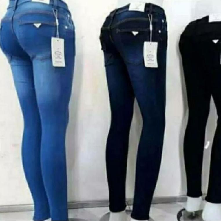 YANG LAGI HITZ PRADA Celana Jeans Panjang Wanita Skinny Big Size Jumbo Cewek "SC.21Jl22ᵛ"