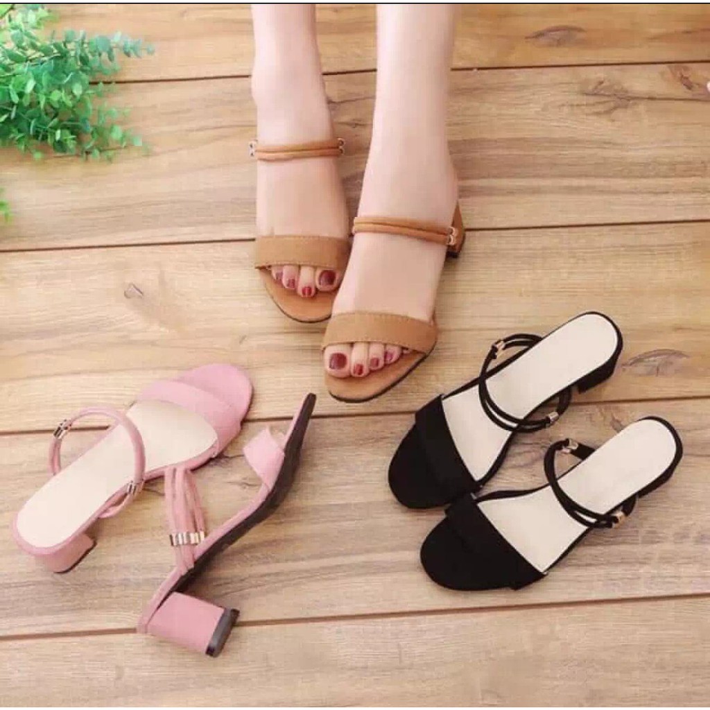 Evelin Sandal Heels Wanita