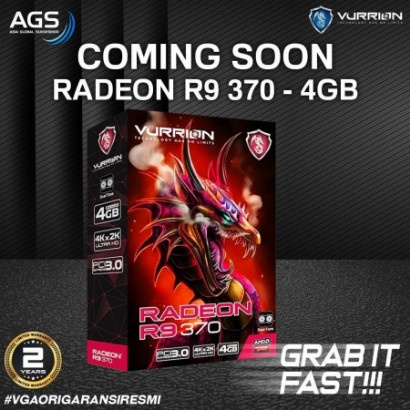 VGA VURRION R9 370 DDR5 4GB 256-Bit AMD RADEON