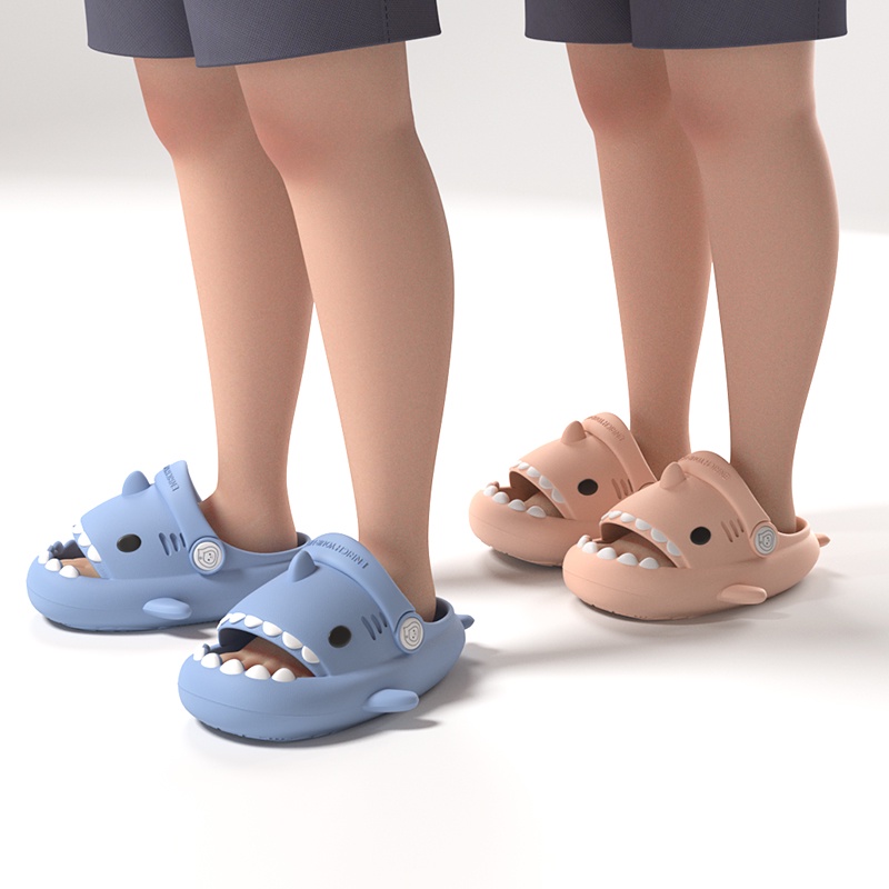 Sandal Anak Anak Bahan EVA Aneka Warna Motif Desain Asli Hiu Stereo 3D  Sandal Baby Shark Sandal Hiu Sandal Anak