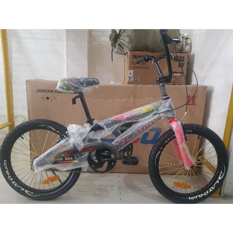 Sepeda BMX 20 inch PLATINUM ( BAN JUMBO )