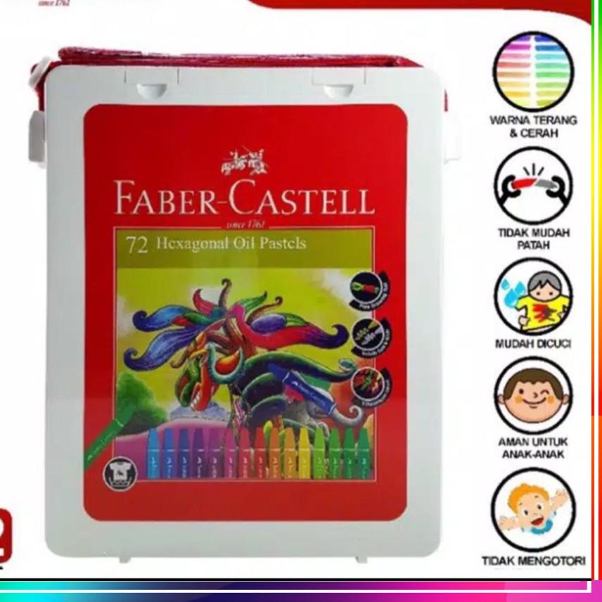 

HOT SALECrayon 72 Hexagonal Oil Pastel Faber Castell / Crayon Oil Pastel FaberCastell 72 Warna