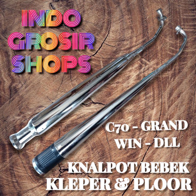 knalpot c70 astrea grand honda win supra karisma kleper plor