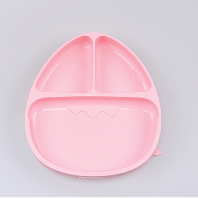 MONEE Dinosaur Silicone Suction Food Plate (Piring Makan Silikon Anak Bayi)