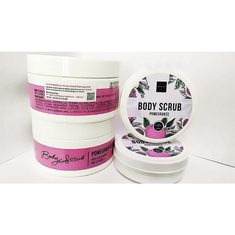(New Happy chaming jolly) SEGEL 50gr Scarlett whitening body scrub mini Original 100% coffe pomegrante romansa happy scarlett mini