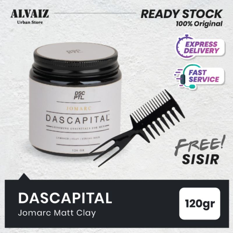 DASCAPITAL Pomade JOMARC Clay BPOM ORIGINAL LOKAL MURAH