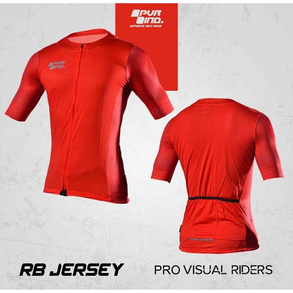 Jersey XC ROAD BIKE PVR Kerung Merah ~ Jersey Roadbike