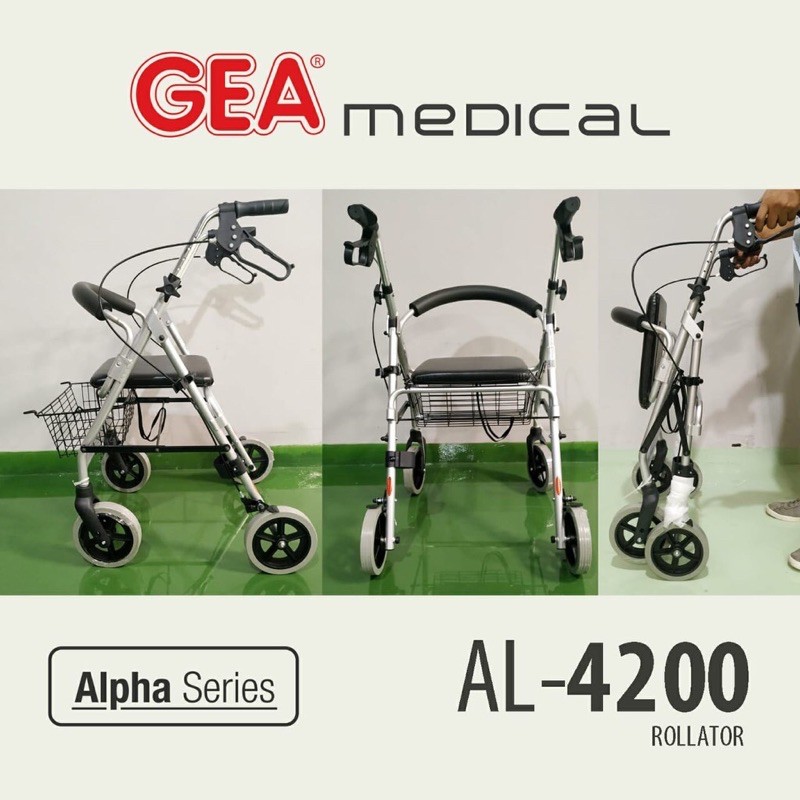 GEA Rollator AL-4200 Alat Bantu Jalan / Rollator Gea / Gea
