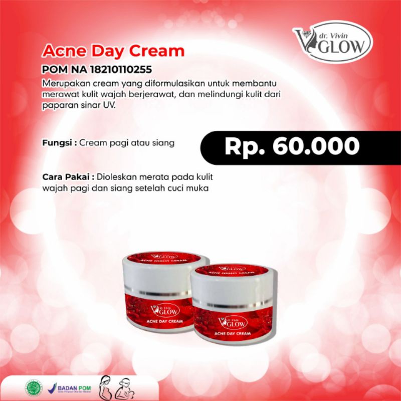 ACNE DAY CREAM BY DR VIVIN GLOW