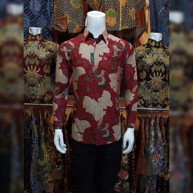 Kemeja Batik Slimfit Exclusive Original Butik Batik Pria Lengan Panjang M L Xl Baju Batik Pria