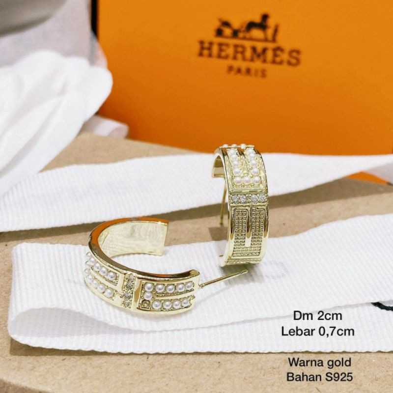 Anting Silver925 platgold Premium Quality Anti karat anti alergi Earring Zircon Mata kilau 038