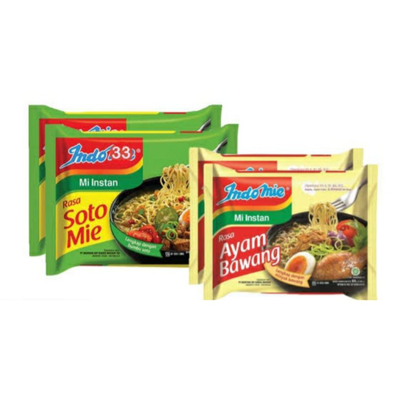 

Indomie Ayam Bawang dan Soto