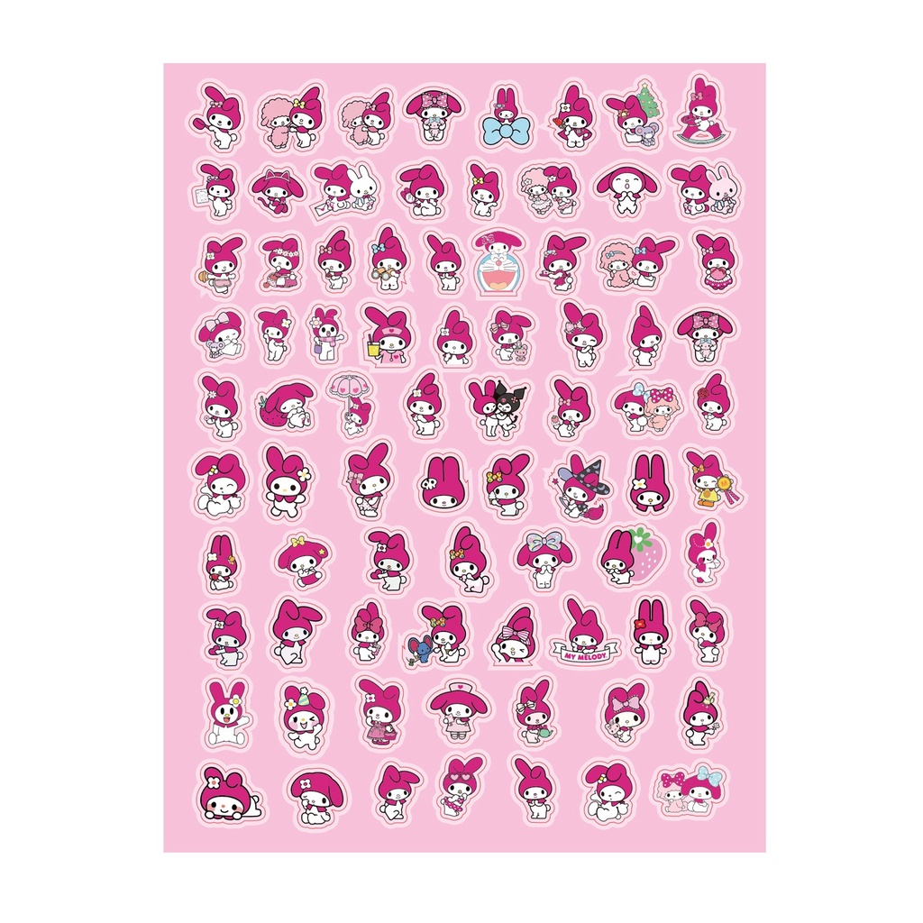 Stiker Laser Gambar Anjing / Pudding / Melody