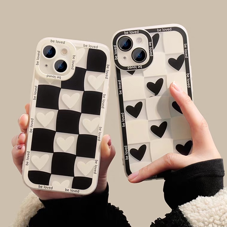 [TPC] Phone Case SAMSUNG HP Grid Love Checkered A11 M11 A12 M12 A20S A10S A22 A32 A50 A30S A50S A51 A52 SS008-4