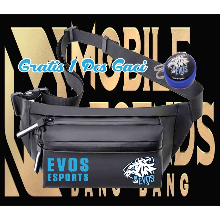 Tas Selempang Pia /Wanita /Tas Pinggang / waistbag Mobile Legend/ EVOS Espost /Waterfroop /Bonus 1 P