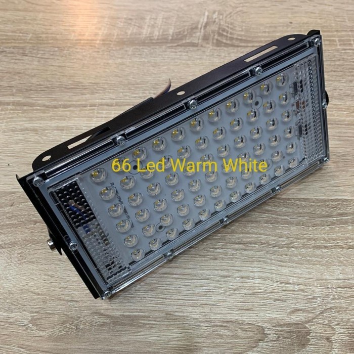 Lampu Sorot 50 Watt Flood Light Waterproof 50W Warm White 3000K