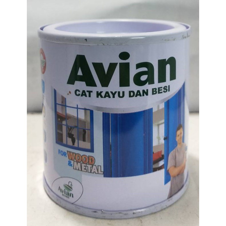  Cat  Besi Kayu AVIAN  200 CC Warna  Putih  Super White 