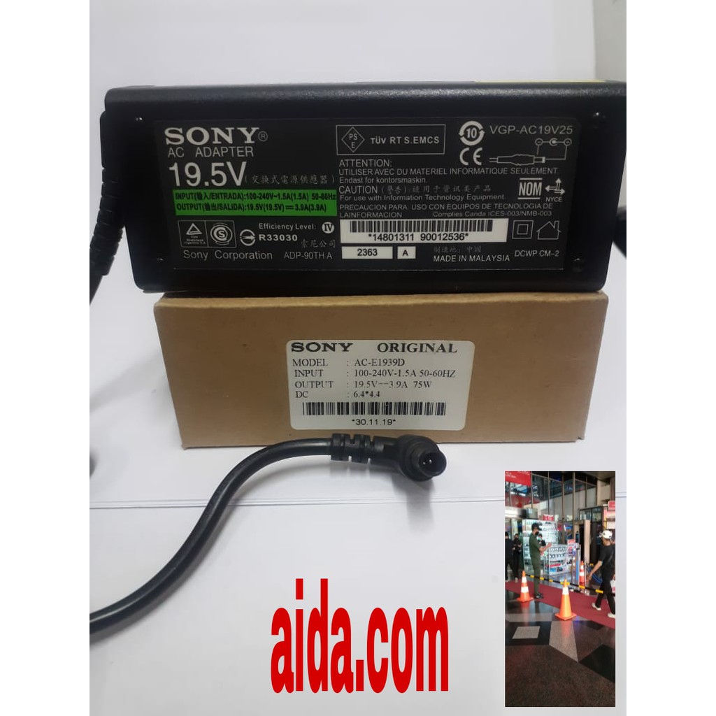 Charger TV LED LCD SONY Bravia 40inch 19.5V